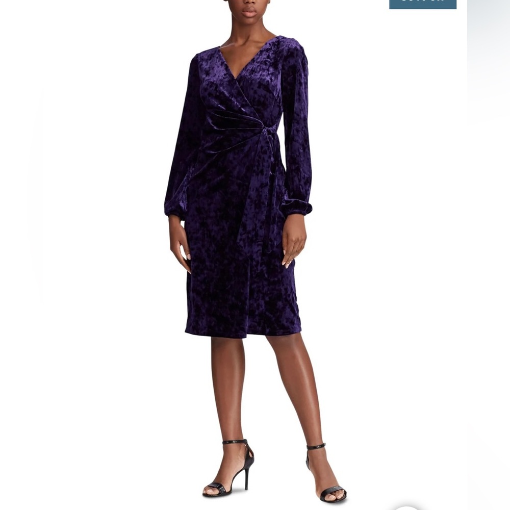 Ralph Lauren Velvet Faux Wrap dress